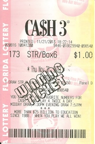 Florida Lottery Cash 3