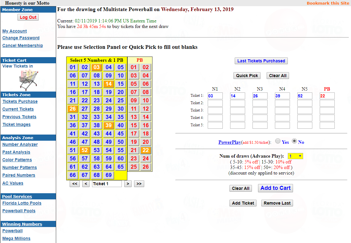 Florida Lottery - Pick 4